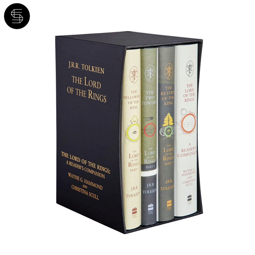 The Lord of the Rings Boxed Set by J.R.R. Tolkien, featuring The Fellowship of the Ring, The Two Towers, and The Return of the King in a collectible edition. Stunning Marketplace product.