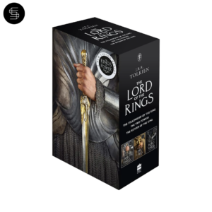 Boxed set of The Lord of the Rings trilogy books by J.R.R. Tolkien, collectible edition. Stunning Marketplace product.