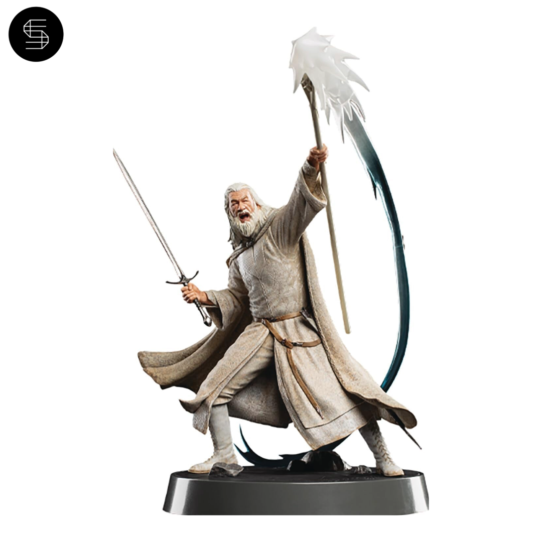 WETA Workshop Gandalf the White PVC Statue, 23 cm collectible figure from The Lord of the Rings, crafted with precision. Stunning Marketplace product.